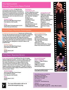 Dance Repertory Flier